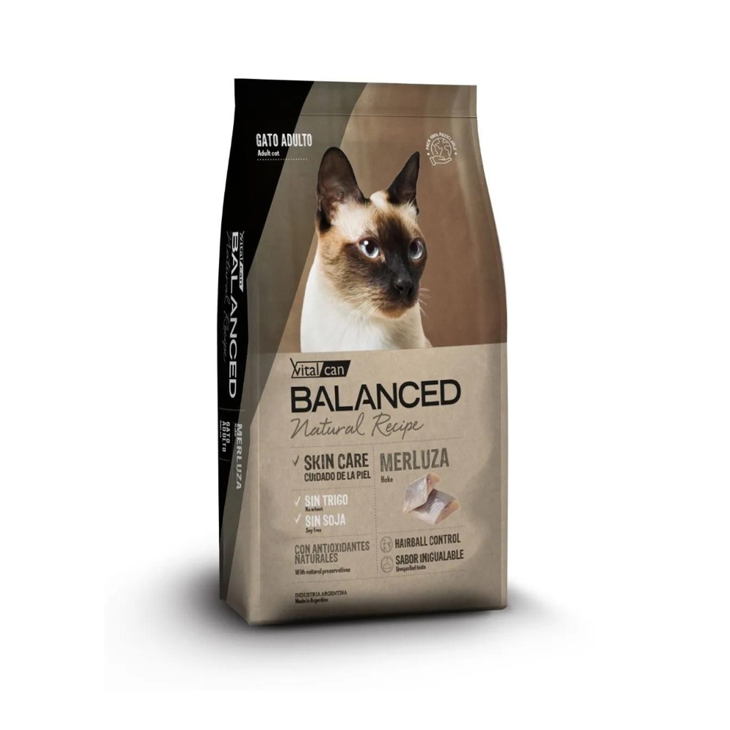 Vital Balanced Cat Adult Merluza x 3kg