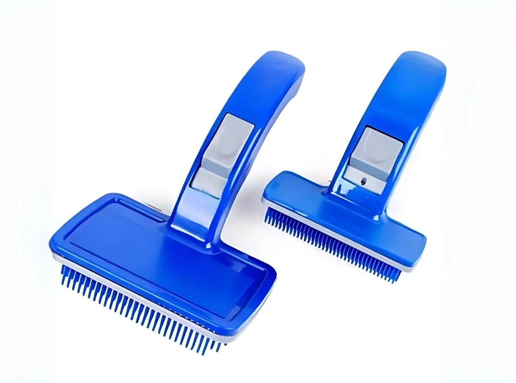 Cardina extractora azul con botón grande