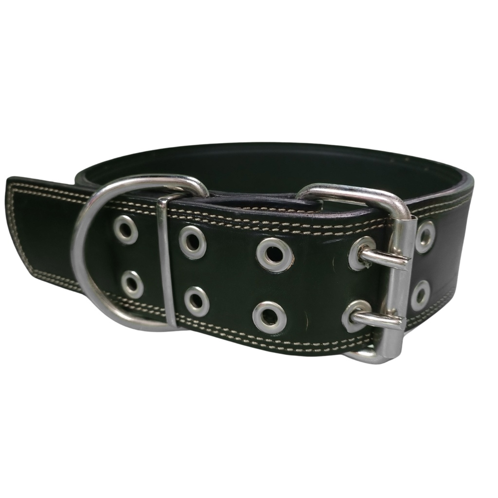 Collar cuero perro grande liso 75cm (LUR)