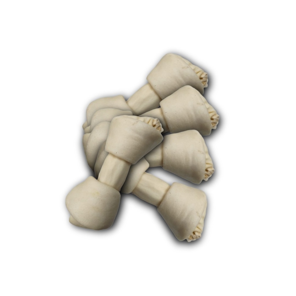 Hueso cuero blanco 2/3'' x 5 unidades