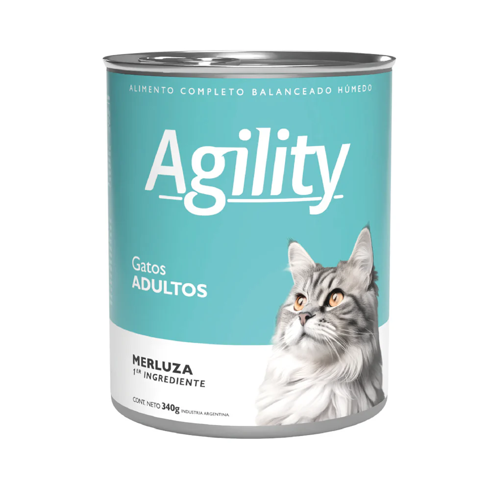 Lata Agility Cats Merluza x 340 gr