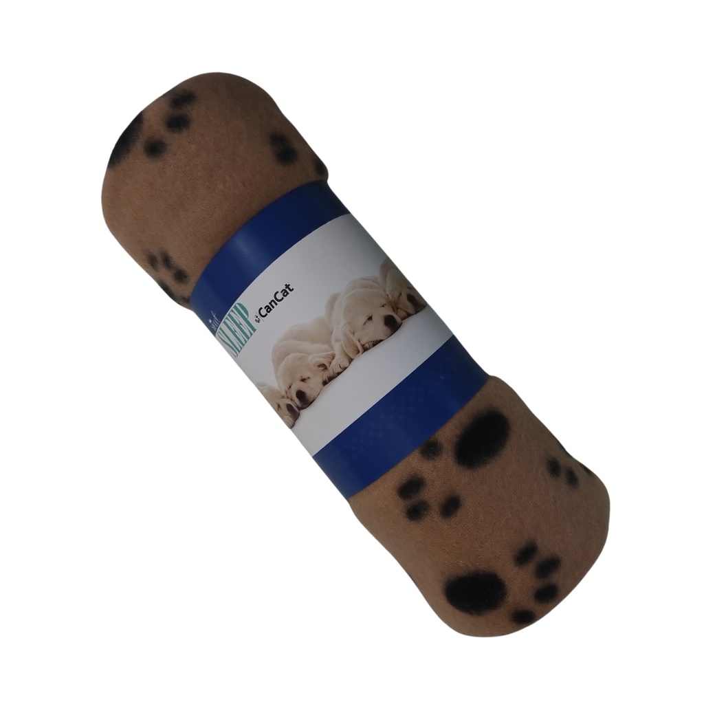 Manta polar con patitas CanCat 100x70cm