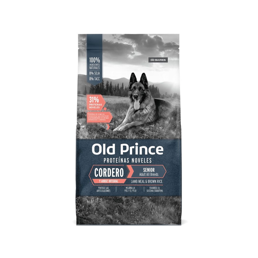 Old Prince Novel Cordero y Arroz Adultos Senior x 3kg