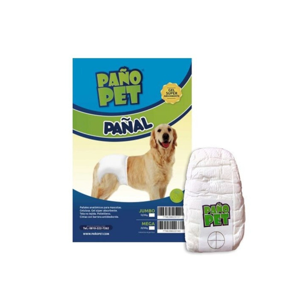 Panal Pañopet mediano hasta 2kg x 3 unidades