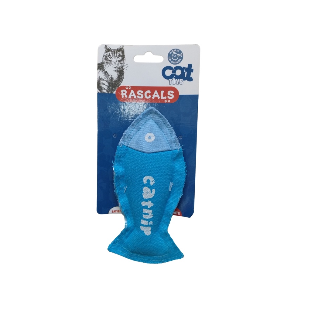Pez de tela con hierba gatera Rascals