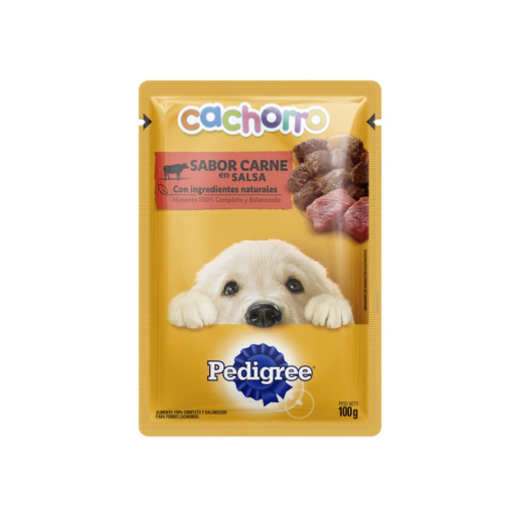 Pouch Pedigree Cachorro Carne 2x12x85G