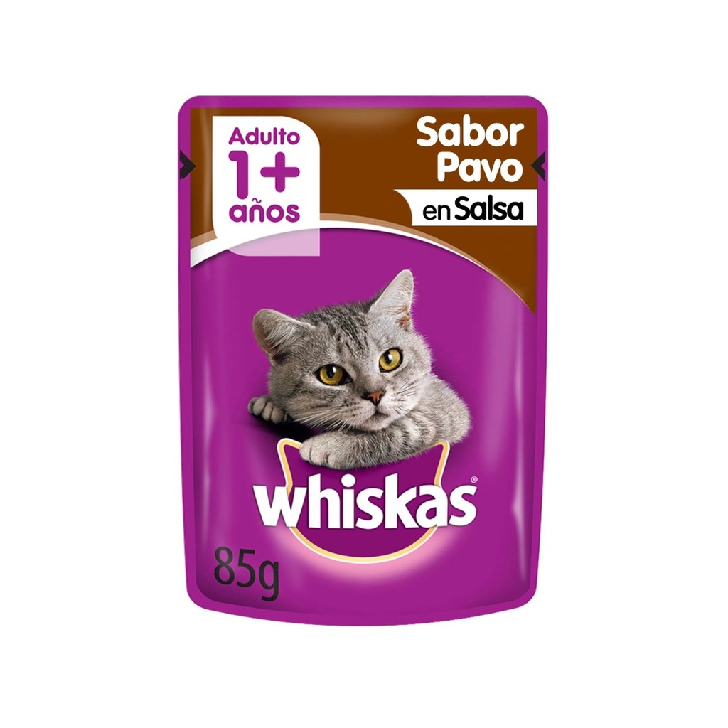 Pouch Whiskas Adulto Pavo Salsa x 85gr