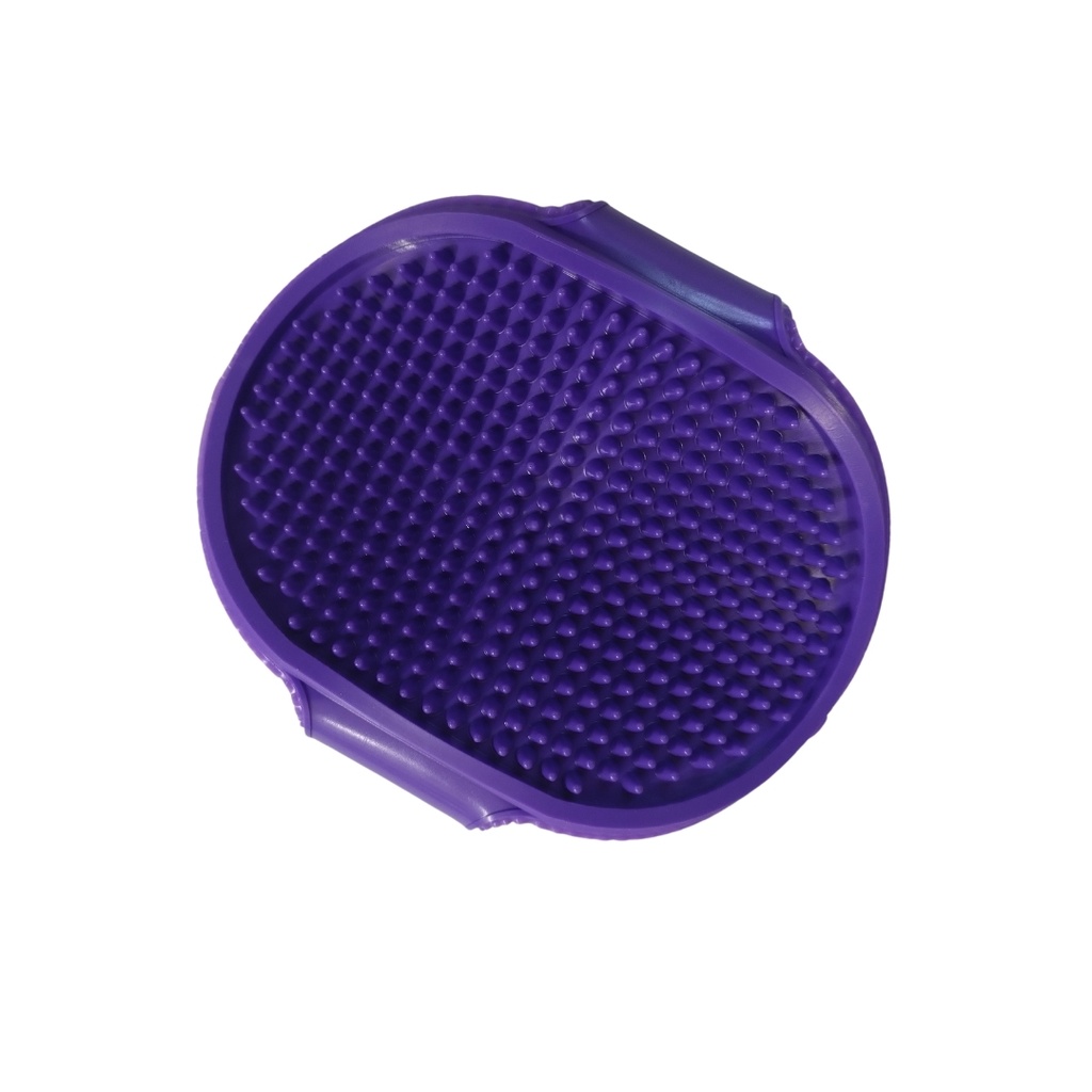 Rasqueta oval de goma