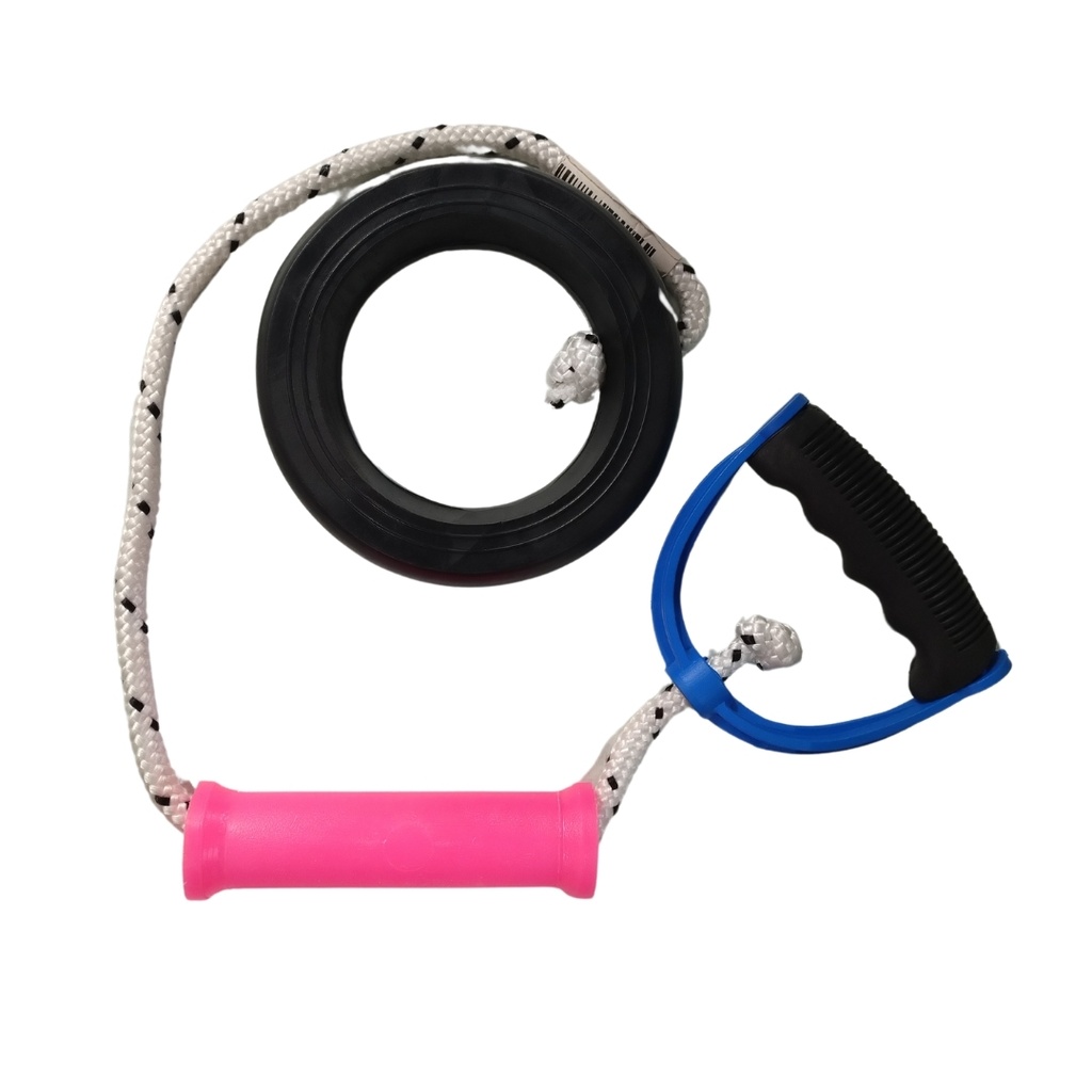 Rueda dura con soga y manija