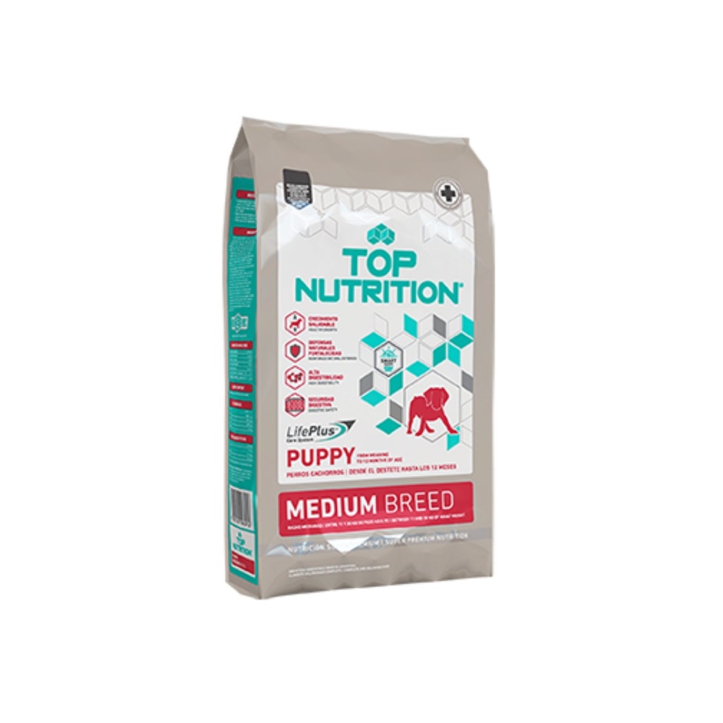 Top Nutrition Dog Puppy Medium x 15kg