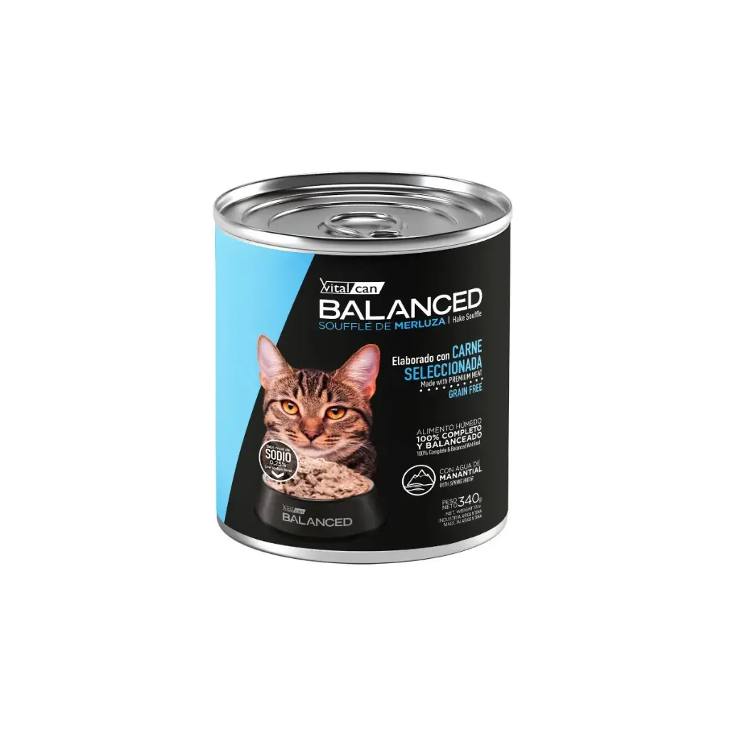 Balanced Souffle de Merluza Gato Adulto x 340gr