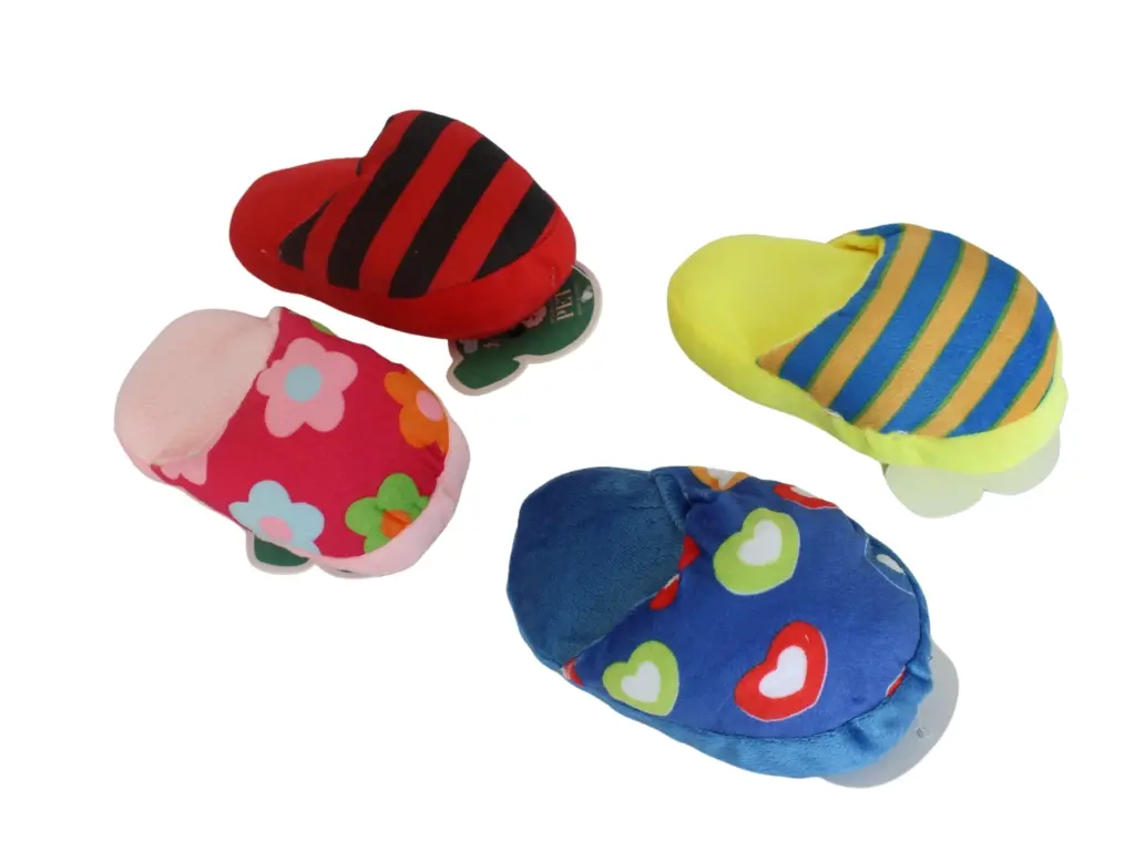 Juguete pantufla de plush con chifle