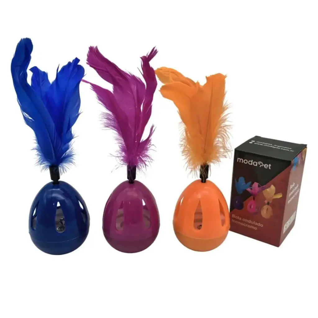 Juguete gato trompo monocromo