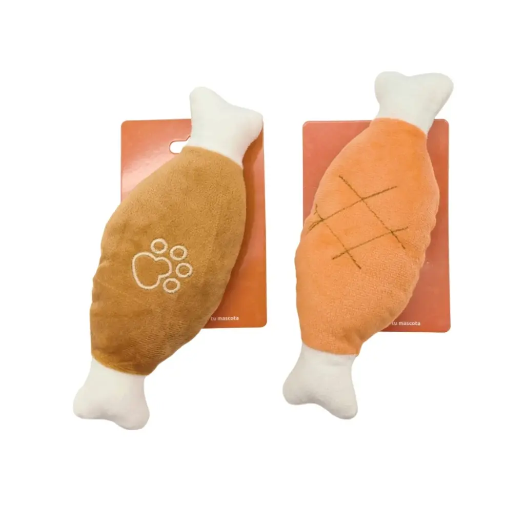 Juguete de peluche hueso