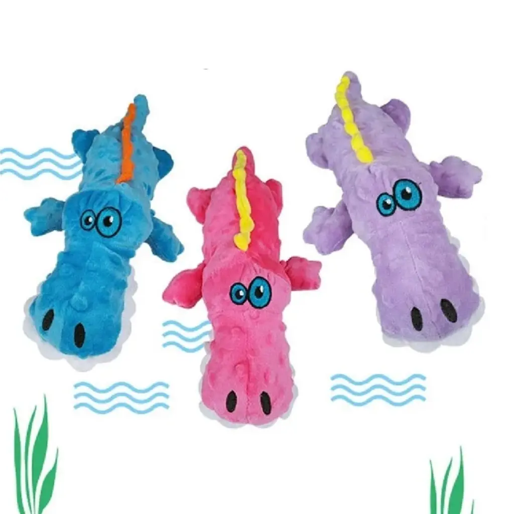 Juguete de peluche cocodrilo