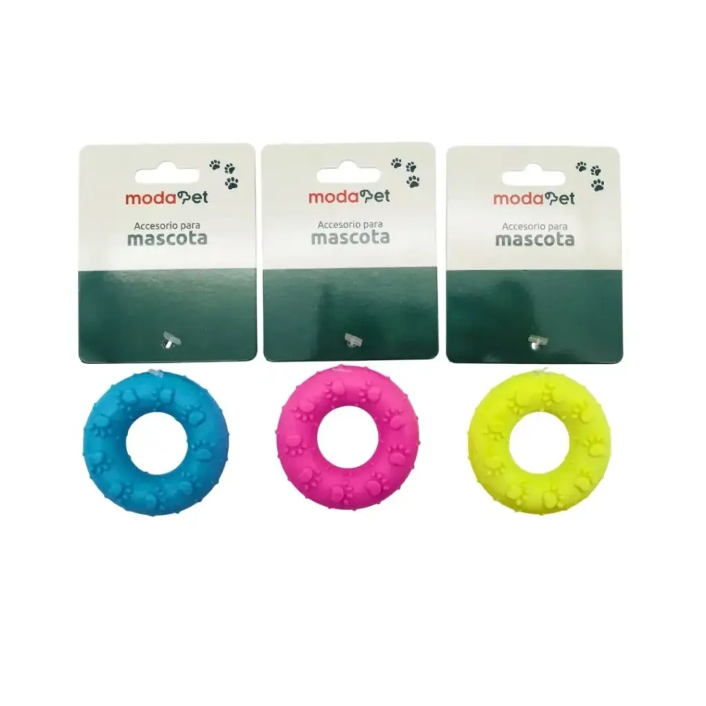 Rueda mordillo con huellitas