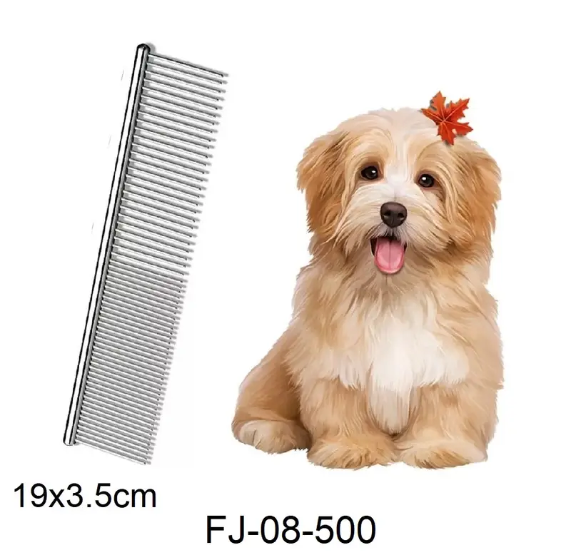 Peine de acero doble paso 19x3,5cm