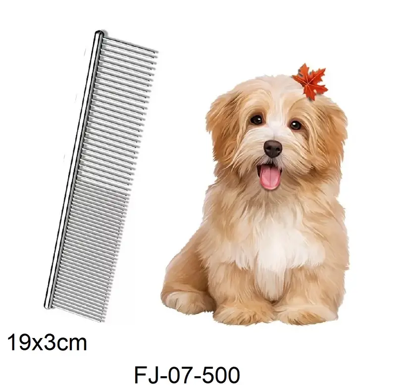 Peine de acero doble paso 16x3cm