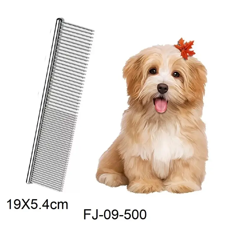 Peine de acero doble paso 19x5,4cm