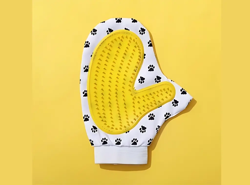 Guante de aseo anatómico para baño blanco