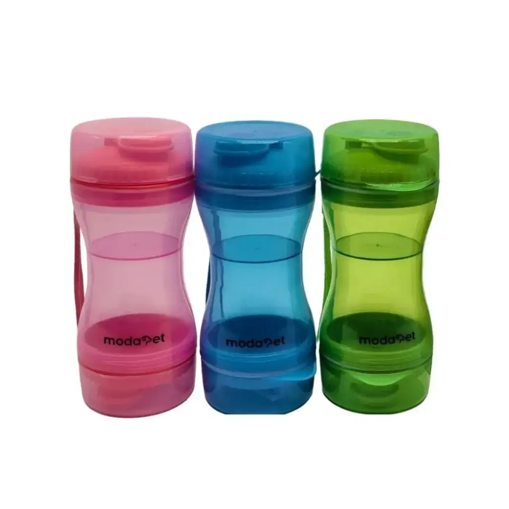 Botella bebedero y comedero portátil