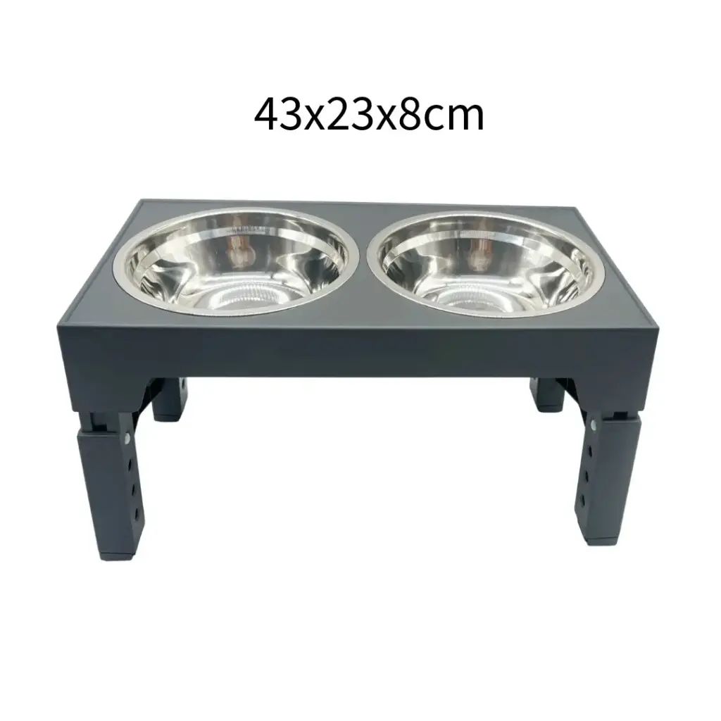 Comedero con altura regulable 43x23x8cm