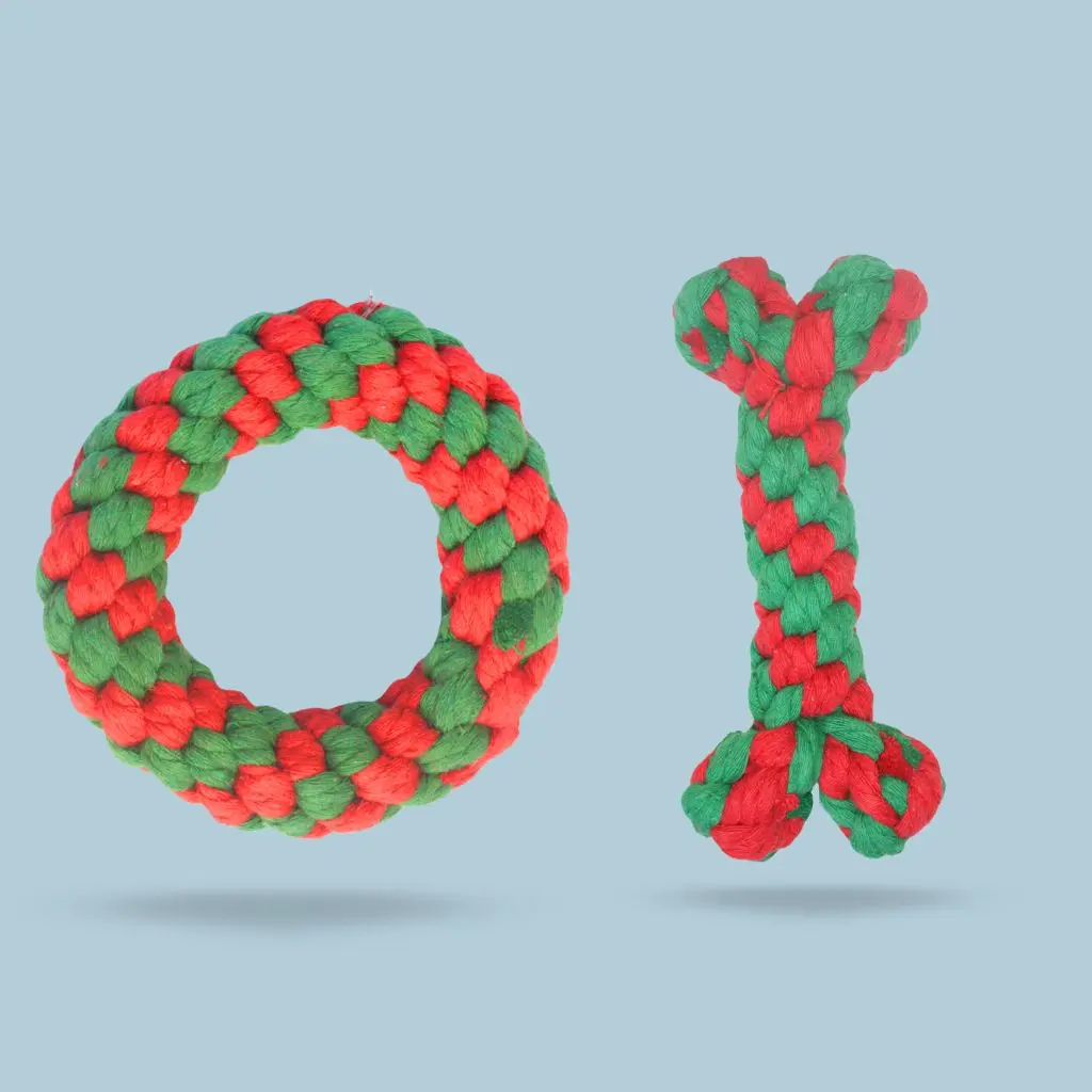 Hueso o círculo de soga navideño