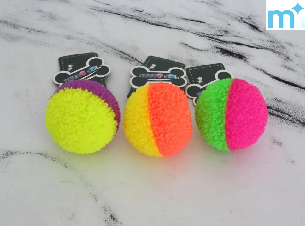 Pelota dos colores con luz 7,5cm