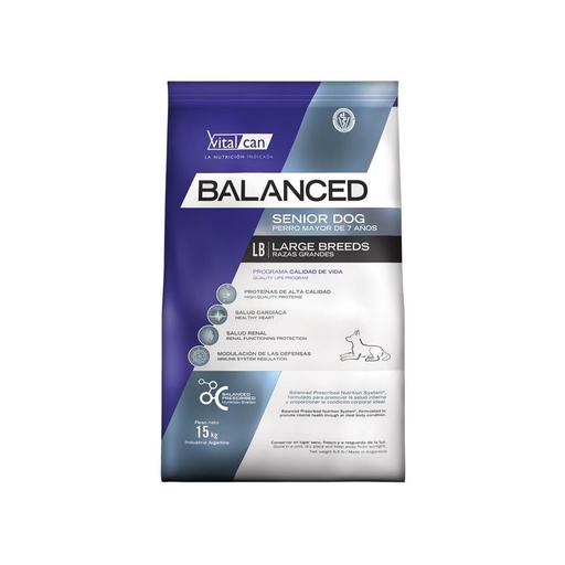 [11731] Vital Balanced Dog Senior Large x 15kg