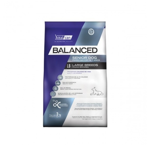 [11730] Vital Balanced Dog Senior Large x 3kg
