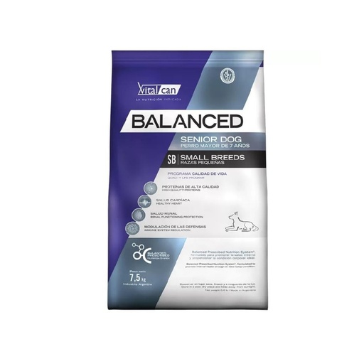 [11735] Vital Balanced Dog Senior Small x 7,5kg