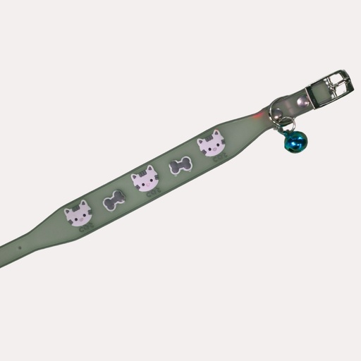 [30125] Collar para gato silicona transparente