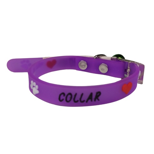 [OP016] Collar para gato de silicona con cascabel