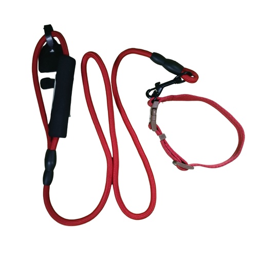 [PET8908] Conjunto correa alpinista con collar