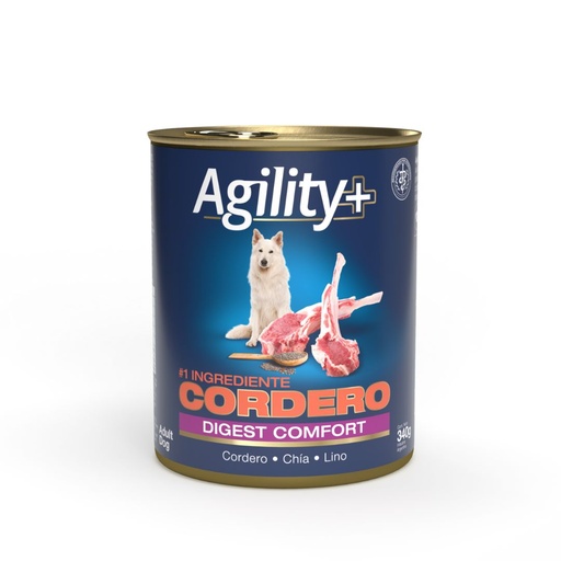 [25-01-14-02] Lata Agility + Dog Adulto Digest Confort x 340 gr