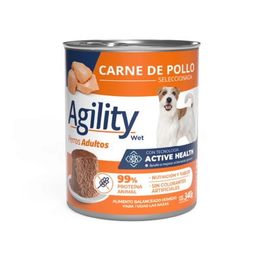 [25-01-09-02] Lata Agility Perro Pollo x 340 gr