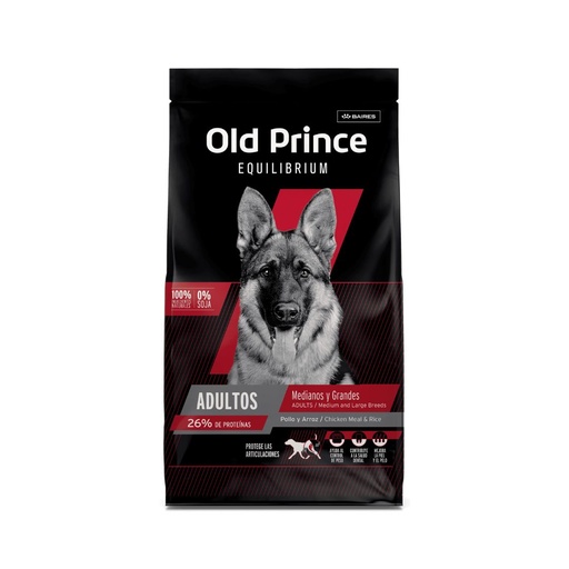 [6417] Old Prince Equilibrium Perro Adulto Med & Gr x 3kg