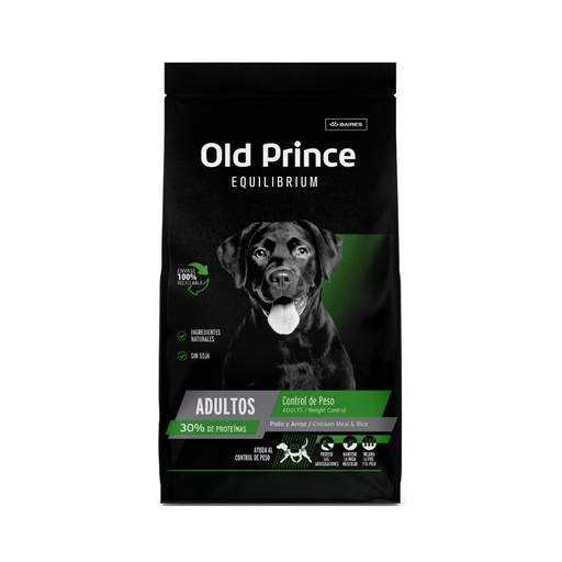 [5665] Old Prince Equilibrium Perro Adulto Weight Control x 15kg
