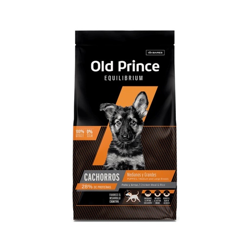 [6403] Old Prince Equilibrium Perro Cachorro Med & Gr x 3kg