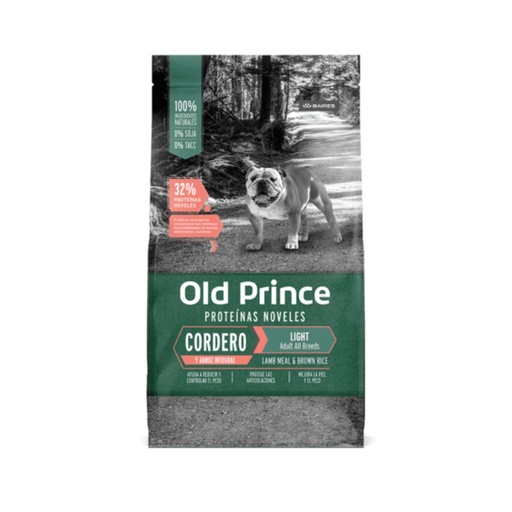 [7168] Old Prince Novel Cordero y Arroz Adultos Light x 15kg