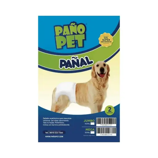 [PAÑOJUNIOR] Panal Pañopet junior hasta 10kg x 2 unidades