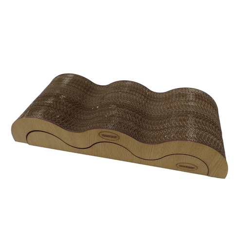 [RAS27] Rascador carton y madera ondulado x 2