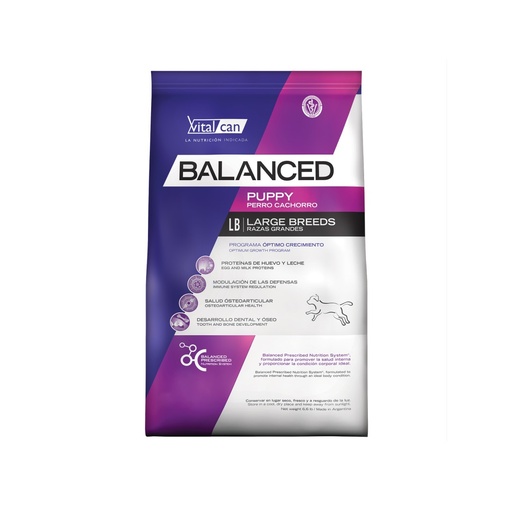 [31725] Vital Balanced Dog Puppy Large x 20kg
