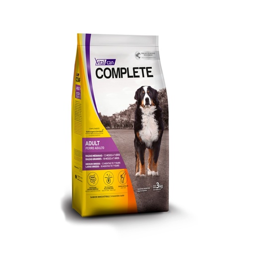[13777] Vital Complete Dog Adulto Med y Gr Carne x 20kg