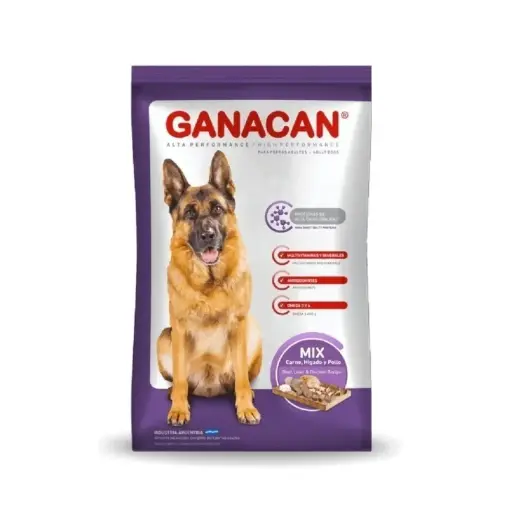 [6773] Ganacan Adultos Mix Carne, Higado y Pollo x 15 kg