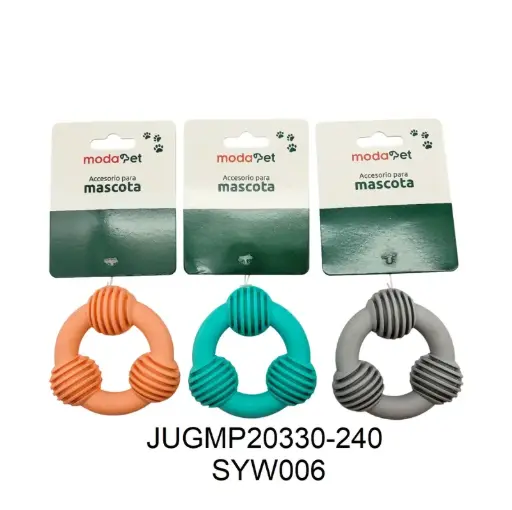 [6968222120330] Circulo mordillo con tres pelotas