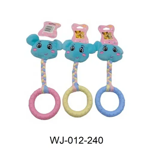 [6856586680129] Mordillo cachorro elefante y círculo color pastel