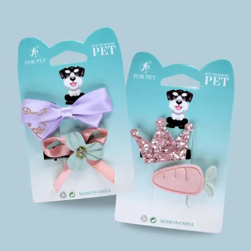 [8206720003884] Hebilla para pelo de mascota x2