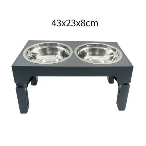 [6937250617327] Comedero con altura regulable 43x23x8cm