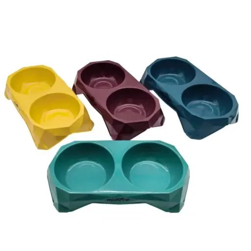 [6937240704129] Comedero doble plástico